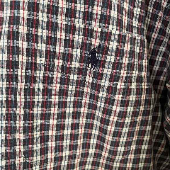 Ralph Lauren Big and Tall Plaid Button Down Casual Shirt - Picture 4 of 8